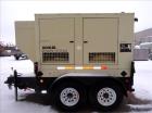 Used- Kohler 33 kW trailered diesel generator. John Deere 3029TF150 engine