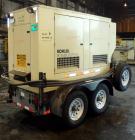Used Kohler 62 kW Standby (57 kW Prime) Rated Diesel Generator Set, trailer mounted, model 60REOZJB, serial #2121110.  John Deere 4045TF270 engine rated 110 hp @ 1800 rpm, emissions EPA tier 2 certif...