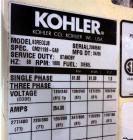 Used John Deere / Kohler 61 kW diesel generator, model 60REOZJB. John Deere 404