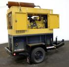 Used Cat / Olympian 40kW Standby (36kW prime) Trailered Diesel Generator Set, Model D40P2, SN-OLY00000PNPF02914. Perkins engine rated 75 HP @ 1800 RPM. 3/60/120/208V. 12 lead reconnectable. 150 Amp m...