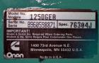 Used Cummins Onan 125 kW diesel generator set.Cummins model 125DGEA SN0B960598871.Cummins 6CT8.3-G engine rated 207 HP at 1800 RPM SN-45310956. 3/60/277/480V. 225 Amp main-line circuit breaker. Weath...