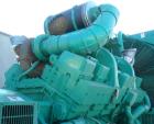 Used Cummins Onan 750 kW Standby Diesel Genset, Model 750DFJA. Cummins model KTA38-G1 engine rated 1135 HP @ 1800 RPM. Engine SN-33124087. 3/60/277/480V, 2500 Amp main-line circuit breaker. Block hea...