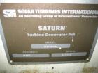Used-Solar Saturn 800 kW continuous / 900 kW standby gas turbine generator set, model GC1-SB-MA. Marathon Electric Magna One...