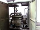 Used Stewart & Stevenson / Waukesha 80kW continuous natural gas generator set. Waukesha model F11G natural gas engine rated 114HP @ 1800 RPM SN-5350202. 3/60/277-480V. Weather enclosure. Engine yr 19...