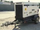 Used Wacker G50 Mobile Diesel Generator Set, 42 kW standby, 38 kW prime. Wacker serial# 5534556. John Deere model 4045DF270D engine, serial# PE40450415845 . Marathon Magnaplus generator end 3/60/208/...