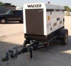 Used Wacker G50 Mobile Diesel Generator Set, 42 kW standby, 38 kW prime. John Deere model 4045DF270D engine, serial #PE40450415845. Marathon Magnaplus generator end 3/60/208/240/460/480V also rated 1...