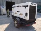 Used Wacker G50 Mobile Diesel Generator Set, 42 kW standby, 38 kW prime. John Deere model 4045DF270D engine, serial #PE40450415845. Marathon Magnaplus generator end 3/60/208/240/460/480V also rated 1...