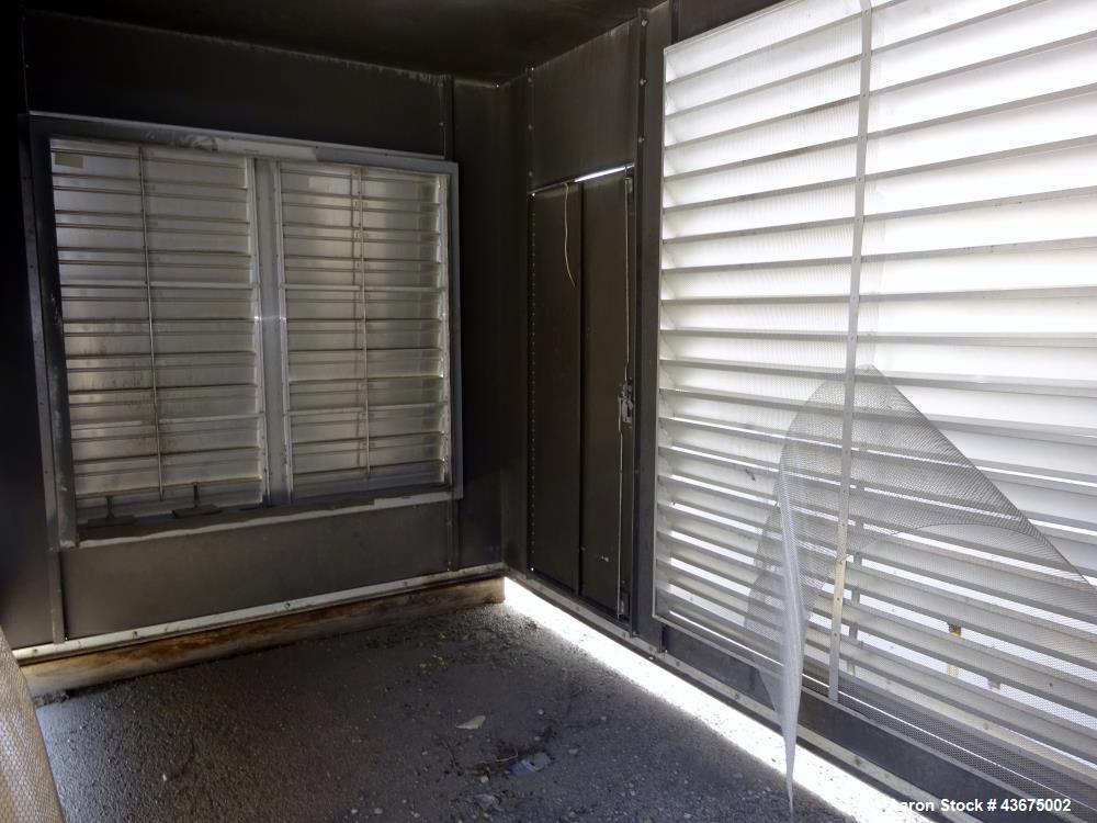 Used Generator Enclosure. Last used on Cummins model DFGB-5568535 600 kW generator. Inside dimensions 192" long x 98" wide x 112" tall.