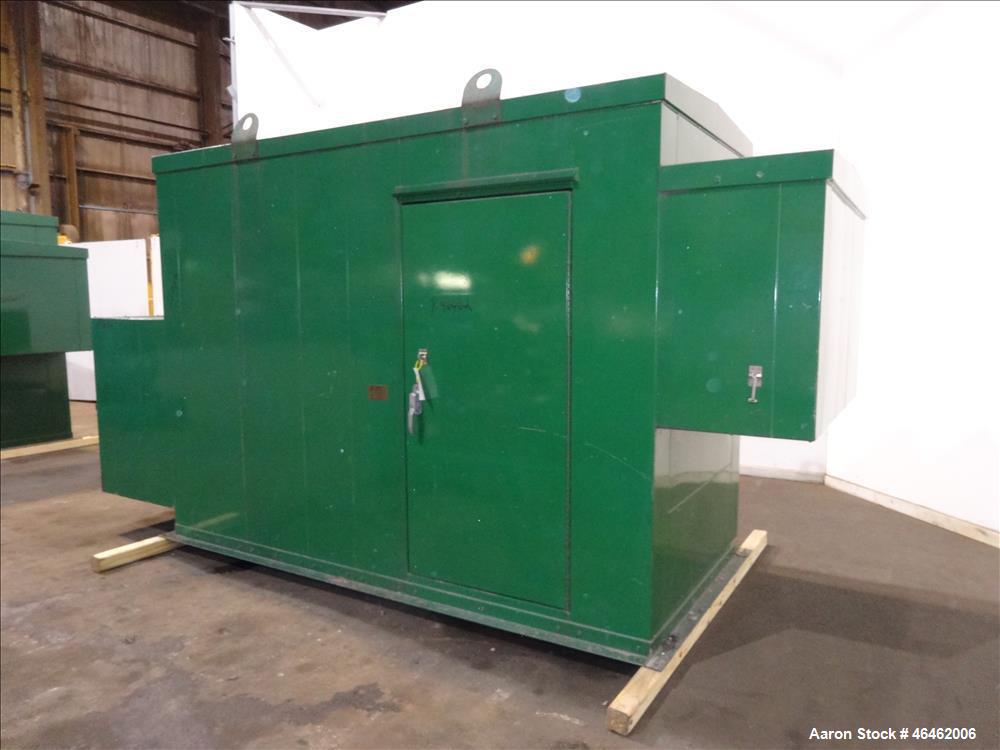 Used Sound Attenuated Enclosure. Last used for Cummins 100kW genset. Internal dimensions: 126"L x 60"W x 90"H.