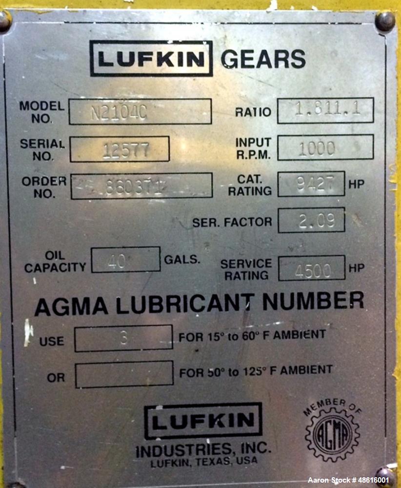 Used Caterpillar Engine Type: G3616 Spark Ignited.