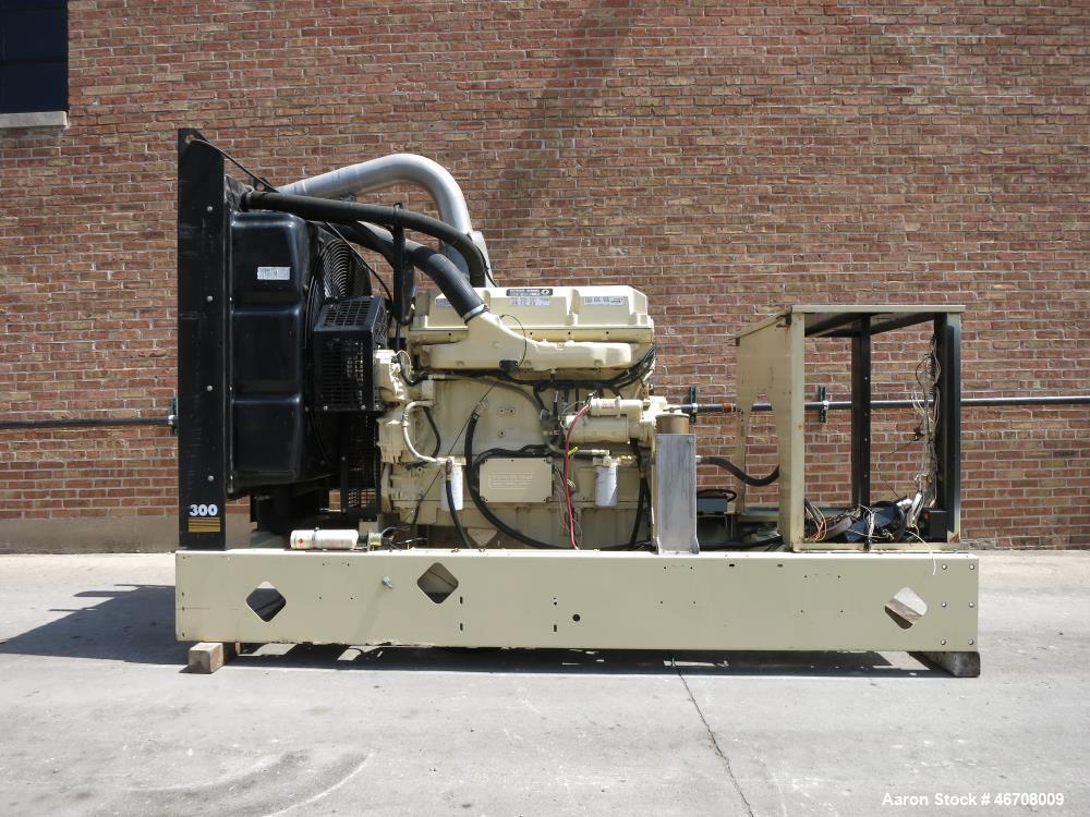 Used Detroit Diesel Model S60 engine rated 550 HP at 1800 RPM, SN-06R0531593. (From Kohler 300 kW generator set.) Includes base skid and flywheel thru radiator. Note: generator end housing and contro...