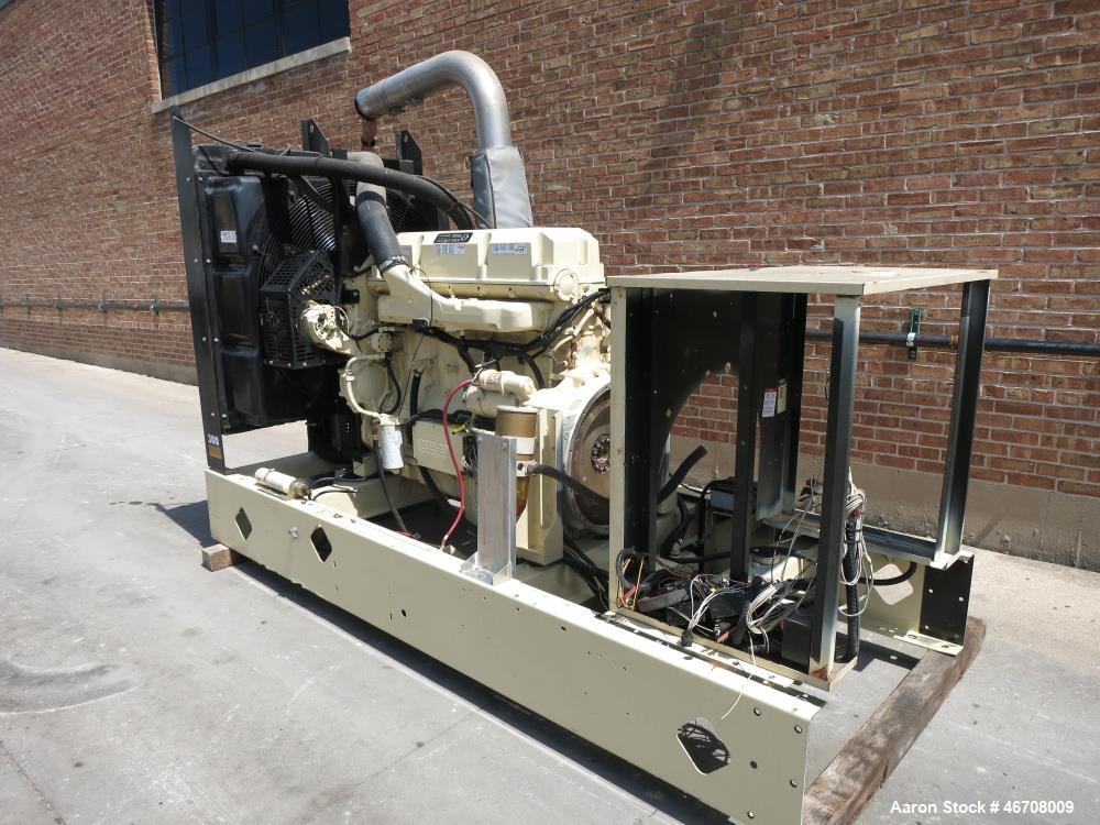 Used Detroit Diesel Model S60 engine rated 550 HP at 1800 RPM, SN-06R0531593. (From Kohler 300 kW generator set.) Includes base skid and flywheel thru radiator. Note: generator end housing and contro...