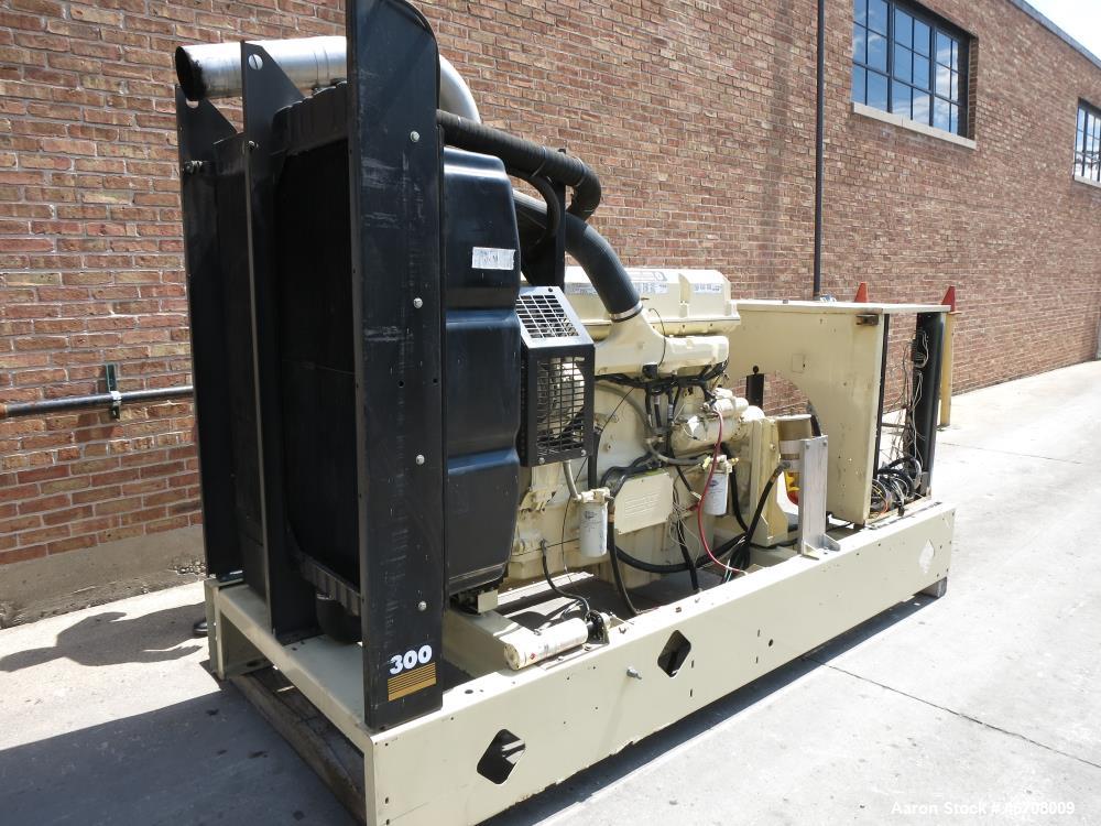 Used Detroit Diesel Model S60 engine rated 550 HP at 1800 RPM, SN-06R0531593. (From Kohler 300 kW generator set.) Includes base skid and flywheel thru radiator. Note: generator end housing and contro...