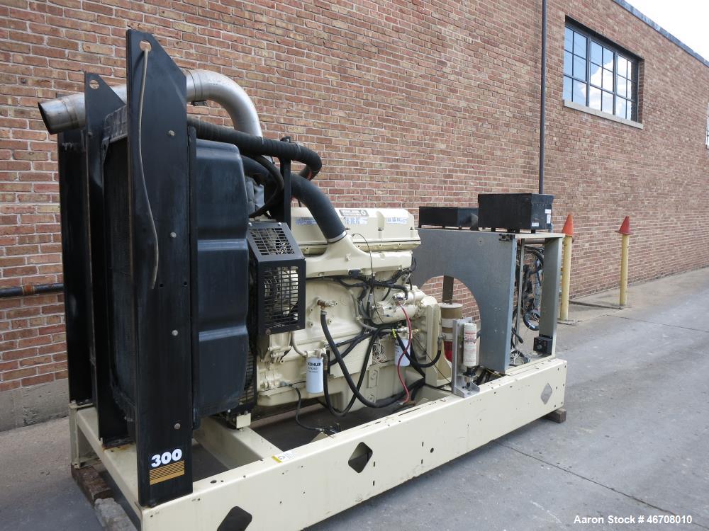 Used Detroit Diesel Model S60 engine rated 550 HP at 1800 RPM, SN-06R0597038.  (From Kohler 300 kW generator set)  Includes base skid and flywheel thru radiator.  Note: generator end housing and cont...