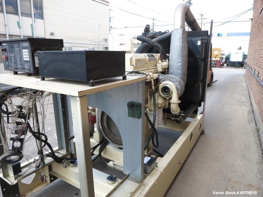 Used Detroit Diesel Model S60 engine rated 550 HP at 1800 RPM, SN-06R0597038.  (From Kohler 300 kW generator set)  Includes base skid and flywheel thru radiator.  Note: generator end housing and cont...