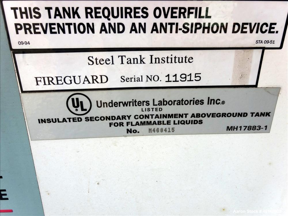 Used Highland 600 Gallon Diesel Double Wall External Fuel tank.  Was used with Cummins 300 kW generator. Approximate tank size 102" Long x 48" Wide x 48" Tall.