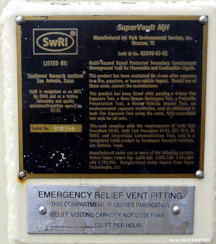 Used Park Environmental Services Supervault, Model MH-D4-5000.