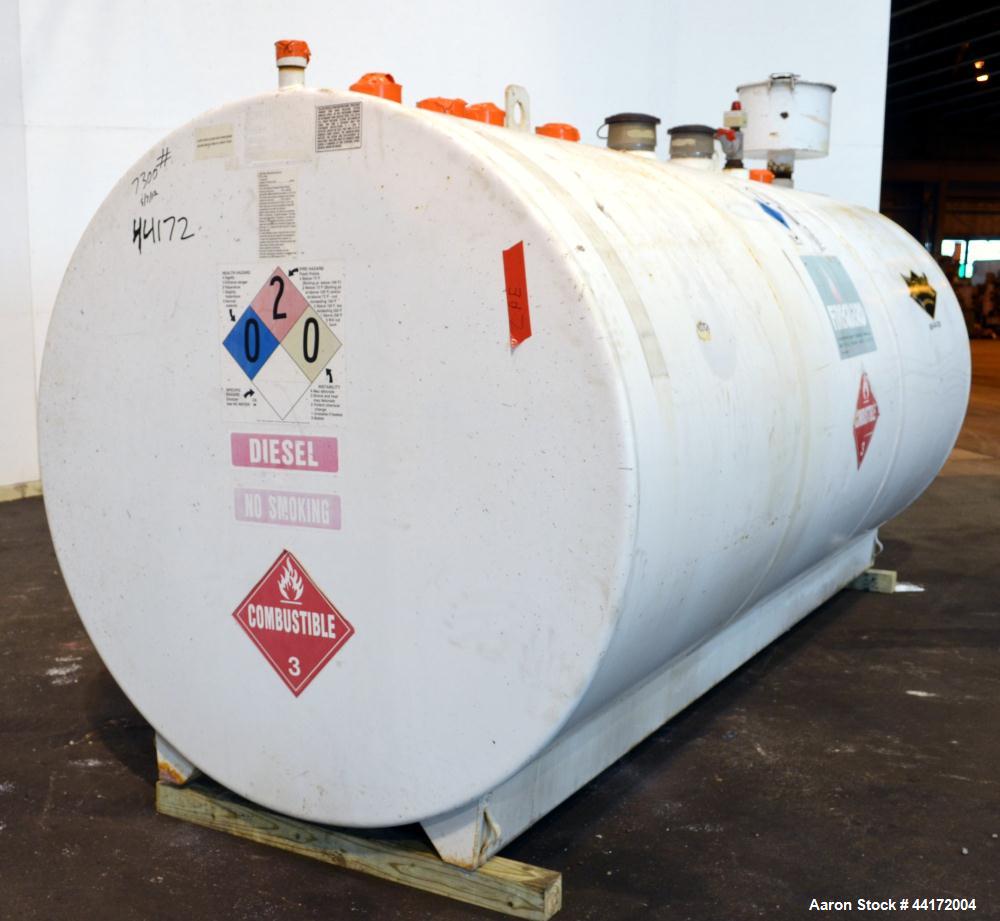 Used We-Mac Mfg Lightweight Double Wall Fuel Storage Tank, 2000 Gallon, Carbon Steel.