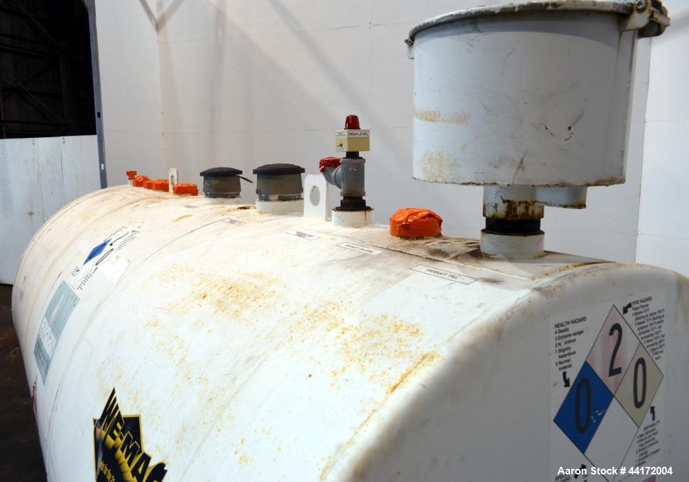 Used We-Mac Mfg Lightweight Double Wall Fuel Storage Tank, 2000 Gallon, Carbon Steel.