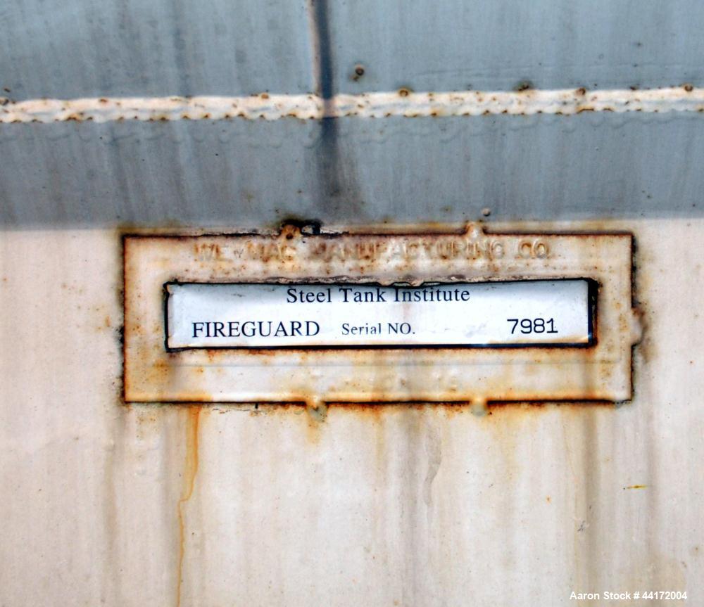 Used We-Mac Mfg Lightweight Double Wall Fuel Storage Tank, 2000 Gallon, Carbon Steel.