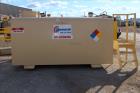 Used Dunn Industries SuperVault MH Multi-Hazard Rated Aboveground Fuel Storage Tank, 2000 Gallon, Carbon Steel, Horizontal. Tank approximate 96