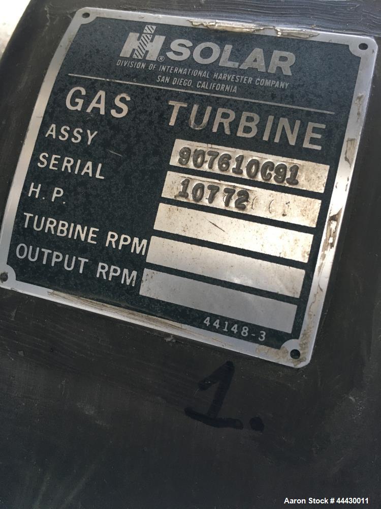 Used Solar Turbines (lot of 6 units).