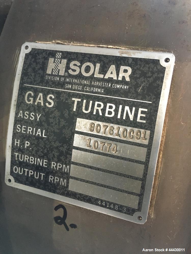 Used Solar Turbines (lot of 6 units).