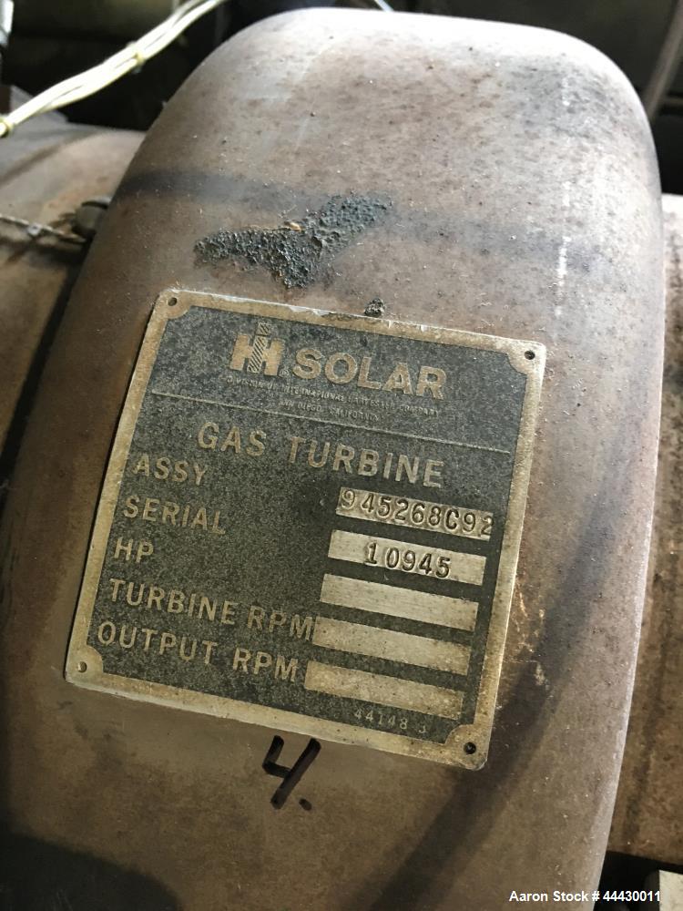 Used Solar Turbines (lot of 6 units).