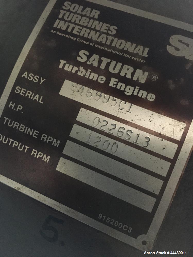 Used Solar Turbines (lot of 6 units).