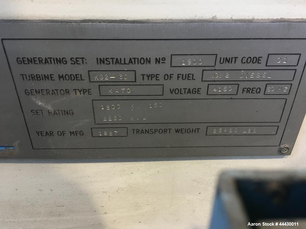 Used Solar Turbines (lot of 6 units).