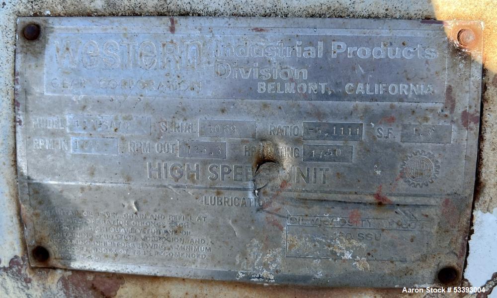 Used – Clark Centrifugal Compressor Model C/T 20341, Size 2M – 5089 CFM, 9 Impellers, w/ GE 1750 HP Motor