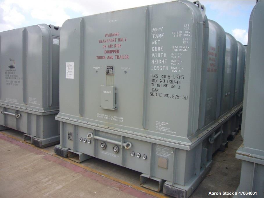 Used GE 103 MW Gas Turbine Generator Set, Model LMS100 PA. Includes: water cooled generator, power system stabilizer (PSS), water injection for NOx control. Combustion inlet air heating anti-icing, (...