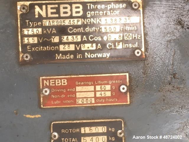 Used Nebb Natural Gas Turbine Generator.