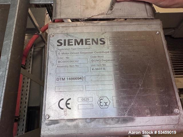 Used Siemens STC-SV (08-8)-B Two-Stage Centrifugal Gas Compressors – 1479 kW, 12,327 m³/h, 9 Bar Max