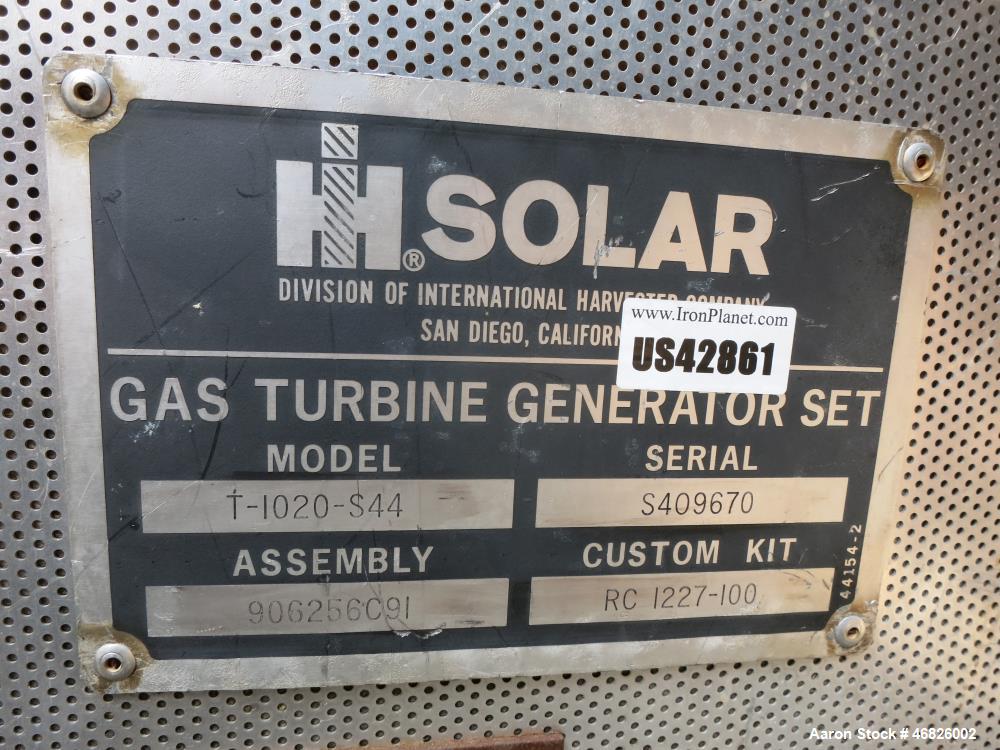Solar Gas Turbine, Model T1020S-44