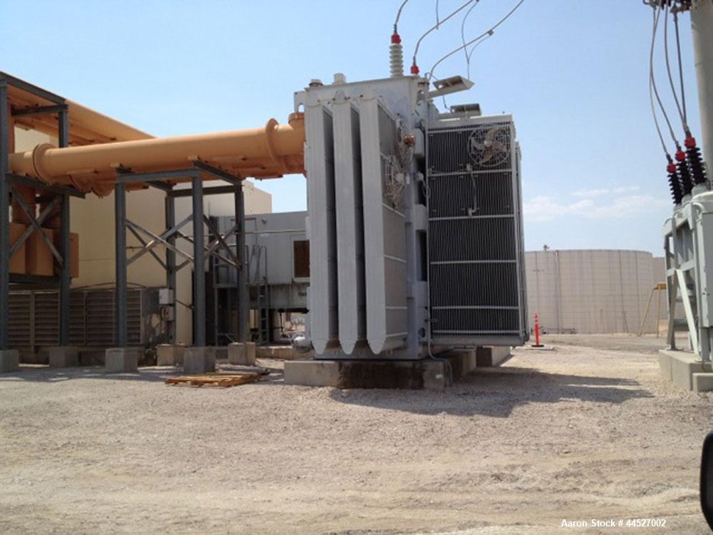 Used Westinghouse Gas Turbine Generator, Model 501B-2, 70mW, 60Hz, diesel fuel (operating on NG), reduced emissions