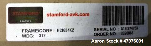 Used Stamford / Newage 1000 kW Continuous Duty Generator End
