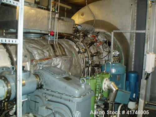 Used 23 MW ABB GT-10 Gas Turbine Power Generator Package, runs on natural gas or diesel oil MK 10, efficiency 29.2%. Electrical start system, heat rate 9986 btu/kW, emissions on 100% load: NoX 34.76 ...