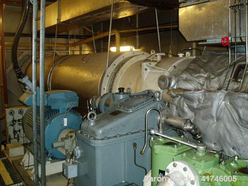 Used 23 MW ABB GT-10 Gas Turbine Power Generator Package, runs on natural gas or diesel oil MK 10, efficiency 29.2%. Electrical start system, heat rate 9986 btu/kW, emissions on 100% load: NoX 34.76 ...