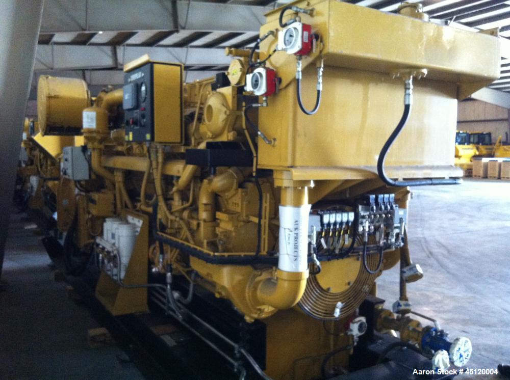 Used Caterpillar 2.3 MVA Diesel Generator.  Output 1915/1824. 3058 Hp (2281 kW).  KVA 60 hz/690V/1800 rpm.  Engine model 3516B, DITA.  Alternator model 53 M80/4p.  0 Hours runtime.