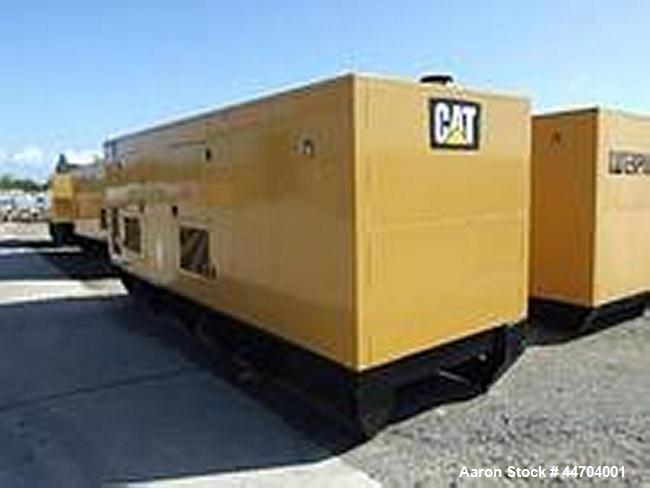 Used-Cat Type C18 Generator.  400V, 500 kVA, 1500 rpm.  Fuel tank 594 gallons (2250 liters).  With hood.  50 Hz.