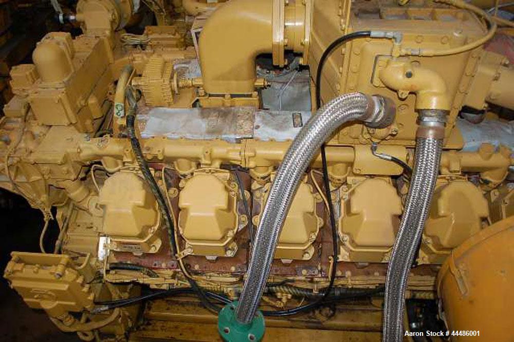 Used Caterpillar G3512 Natural Gas Generator Set.  768 ekW, 400 volt, 50 hz, 1500 rpm.  Ran for 28,000 and recently overhauled.