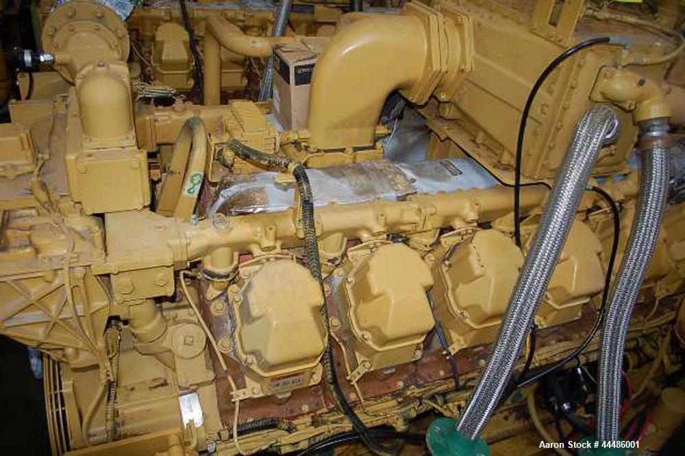 Used Caterpillar G3512 Natural Gas Generator Set.  768 ekW, 400 volt, 50 hz, 1500 rpm.  Ran for 28,000 and recently overhauled.