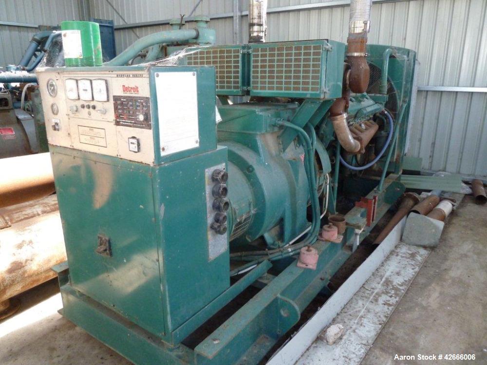 Used Detroit V12-71-T-Twin Turbo Diesel Generator.