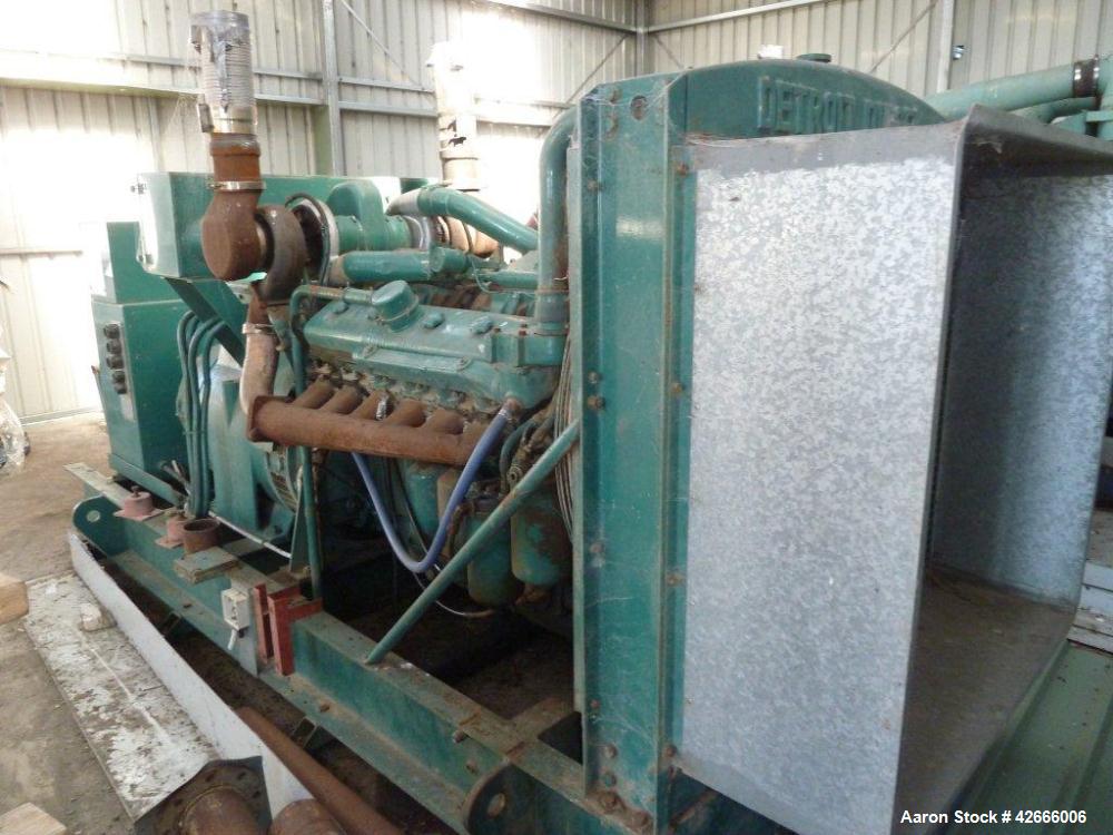 Used Detroit V12-71-T-Twin Turbo Diesel Generator.