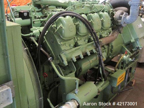 Used Mercedes 160 kW Diesel Generator. 200 kVA/ 50 hz/1500 rpm, 236 running hours. AvK generator, 173 kW/217 kVA/400V/3 phase, 50 hz, 313 amps. With control panel, all related parts. Used as standby ...