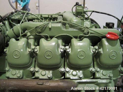 Used Mercedes 160 kW Diesel Generator. 200 kVA/ 50 hz/1500 rpm, 236 running hours. AvK generator, 173 kW/217 kVA/400V/3 phase, 50 hz, 313 amps. With control panel, all related parts. Used as standby ...