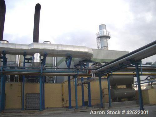 Used 16.5 MW Wartsila 18V34SG Gas Power Plant, 6300V, 750 rpm, 50 hz, consisting of (3) 5500 kW natural gas ABB generator sets. Built in 2001 and put in operation in 2003. 52,000 hours of operation w...