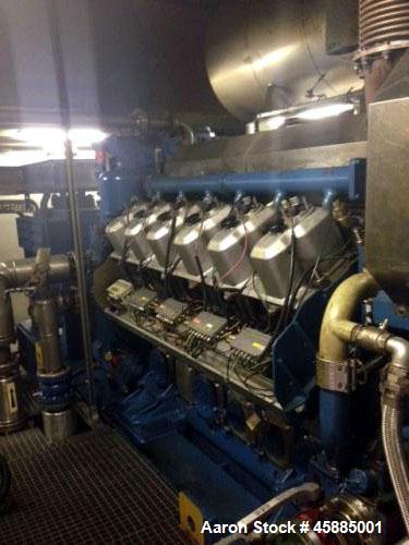 Used Wartsila Gas Power Plant 220SG. Power 2850. Alternator Leroy Somer LSVI. Built 1998.