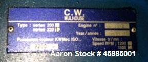 Used Wartsila Gas Power Plant 220SG. Power 2850. Alternator Leroy Somer LSVI. Built 1998.